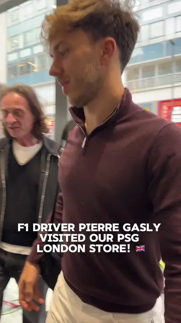 🏎️x⚽️  A special guest at our PSG London store!  👋 @Pierre Gasly 