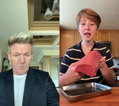 #duet with @Cooking_with_kian Kian….seriously well done !!! That’s a very impressive Beef Wellington !! #ramsayreacts  