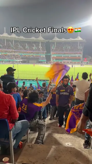 My first cricket match ever😍! Congrats to KKR!