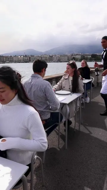 Uncorking the Jet d’Eau in Geneva! ⛲️ 🍾  @Geneva Tourism #GenevaPartner 