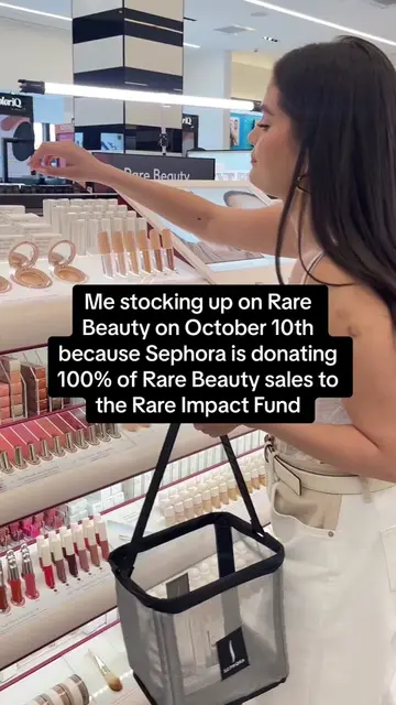 On World Mental Health Day, October 10th, @sephora will be donating 100% of @Rare Beauty sales to the Rare Impact Fund for 24 hours! Save the date to #MakeARarelmpact